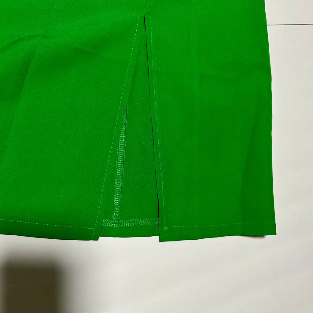 Emerald Green Strapless Sheath Cocktail Dress - Image 9