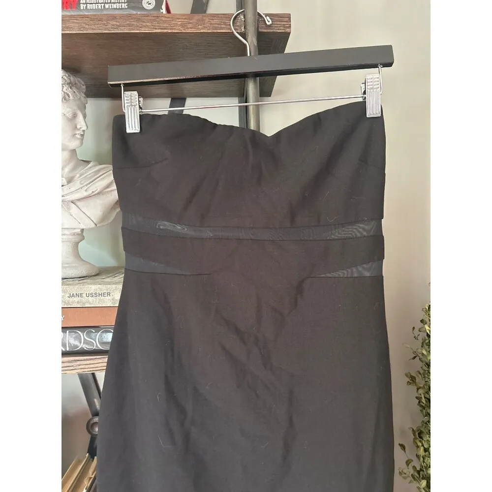 LIKELY Vas Strapless Mesh Evening Gown Black Womens Size 8 - Image 5