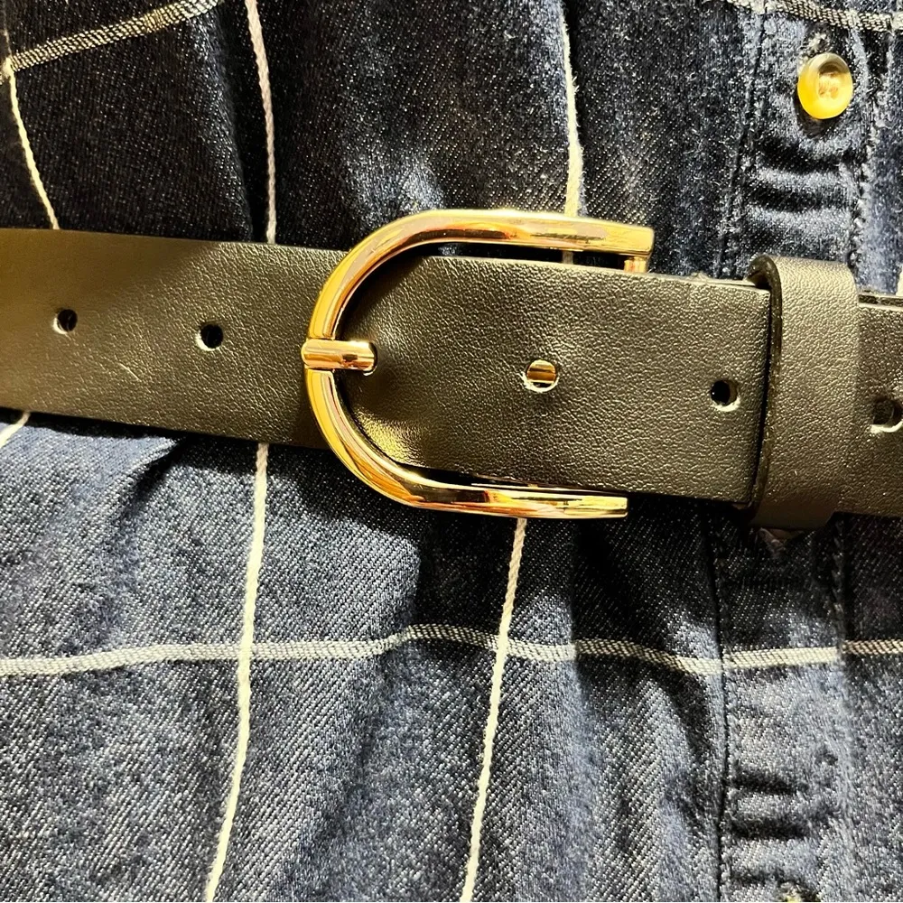 Steve Madden Black Quilted Belt Bag with Gold Hardware - Image 4