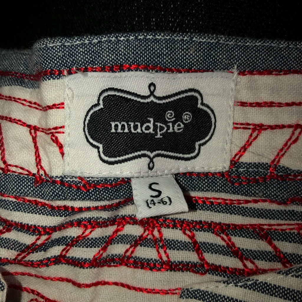 Mud Pie Red and White Striped Dress - Image 4