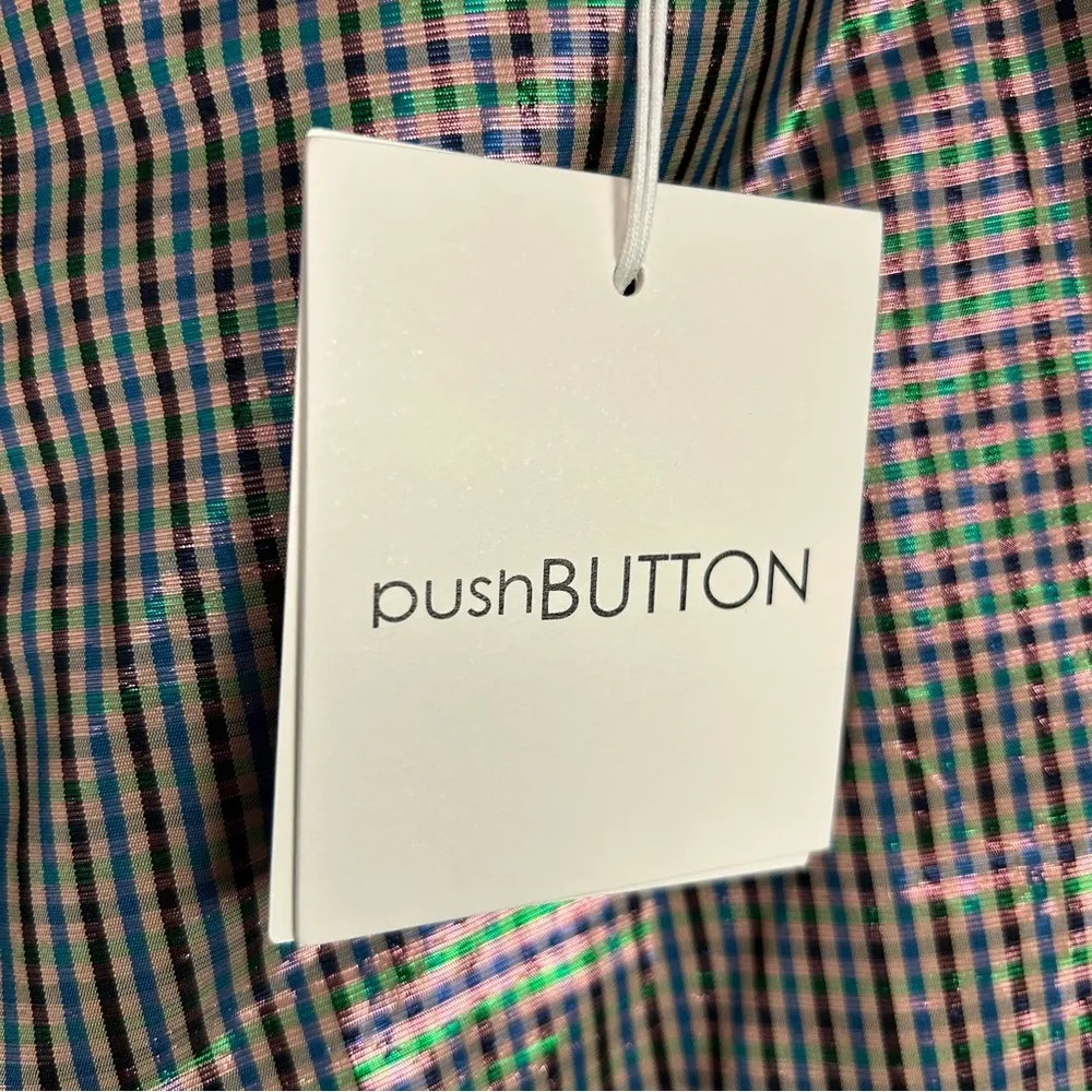 PushButton New Check Twisted Ribbon Point Glam micro skirt Medium Shopbop - Image 4