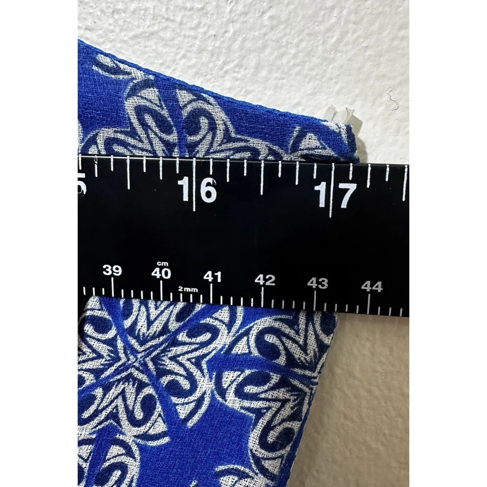 Papillon Blue Boho Dress Size S Crochet Lace Front Sleeveless Midi Made In USA - Image 6