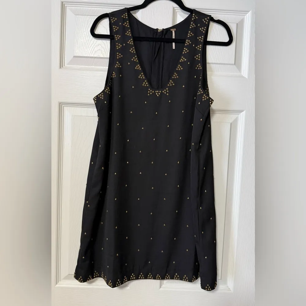 Free People Soho Studded Dress in Black Size 10 - Image 3