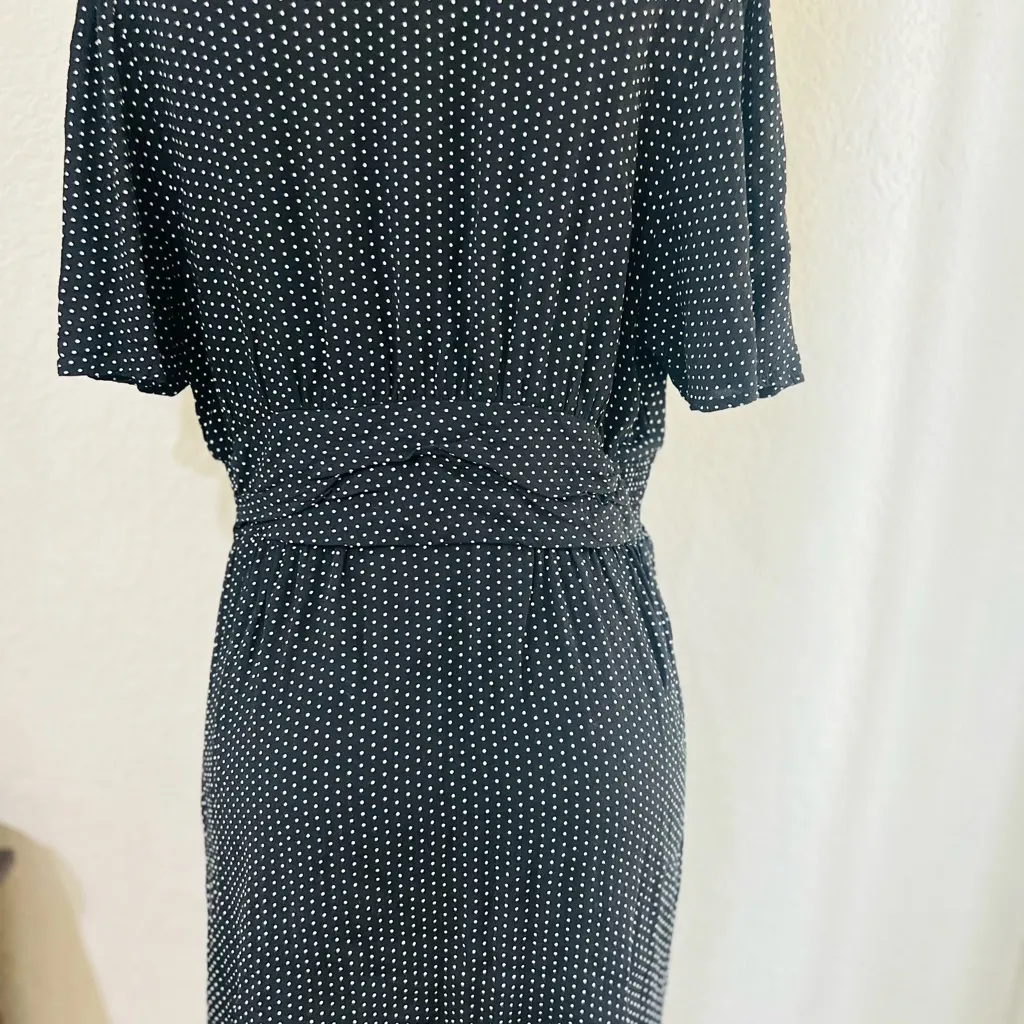 A New Day Women's Flutter Short Sleeve Pleated Crepe Mini Dress Sz:medium - Image 13