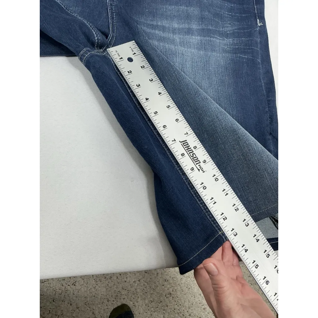 Womans Excellent Condition Seven 7 Luxe Blue Jean Shorts 22 Stud Accent 0061/O-2 - Image 10