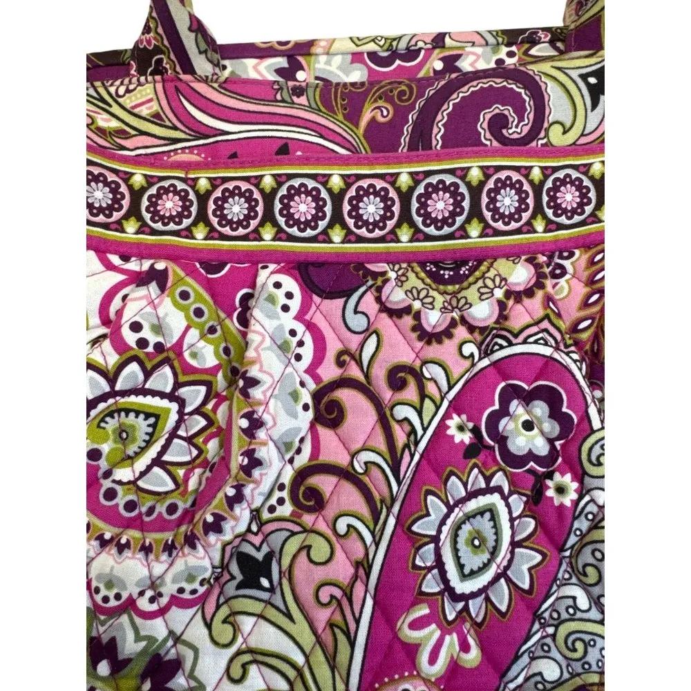 Vera Bradley Pink Paisley Kisslock Closure Handbag shoulderbag SKU 7993 - Image 2