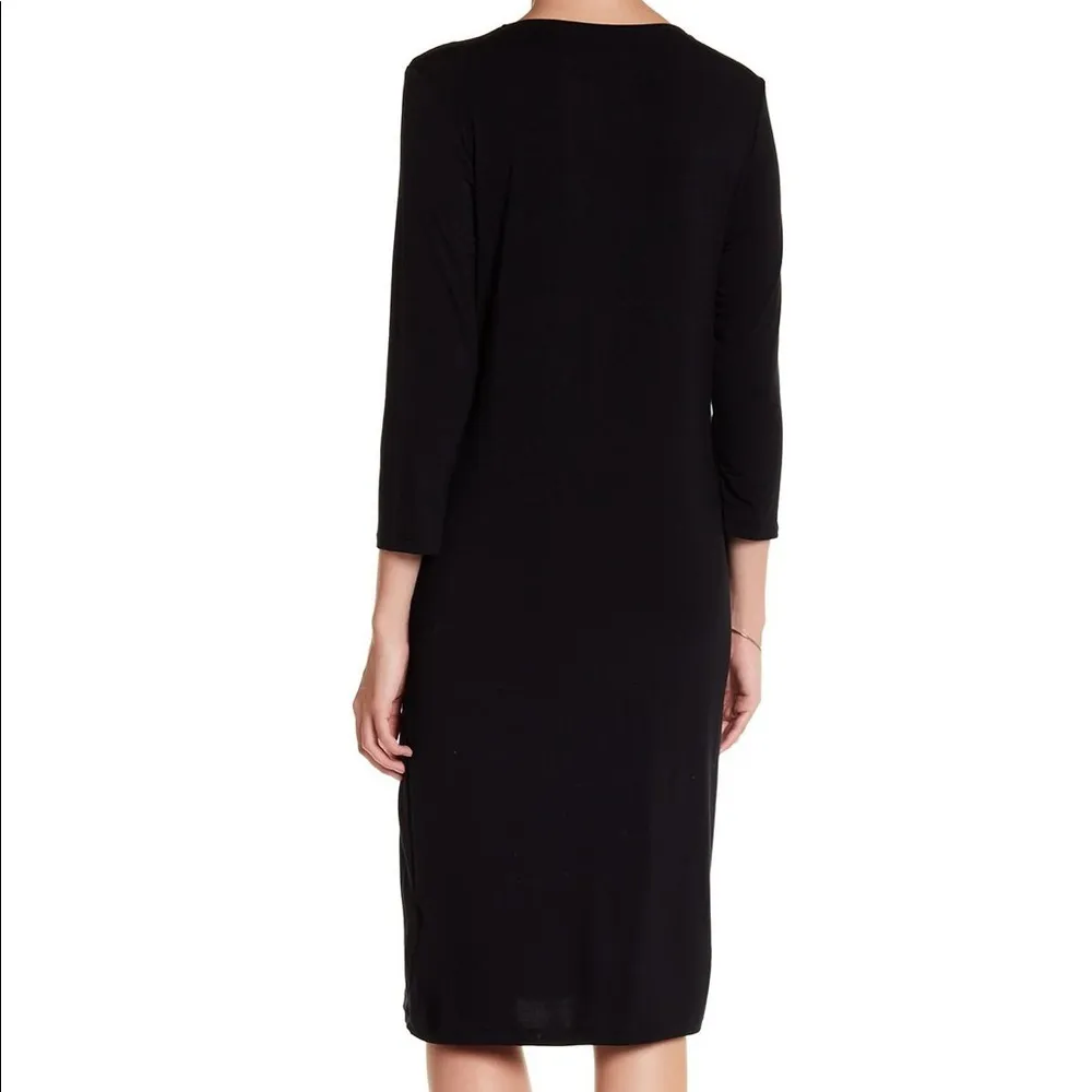 Bobeau Cutout Shoulder Date Night Dress Black XS Midi - Image 3