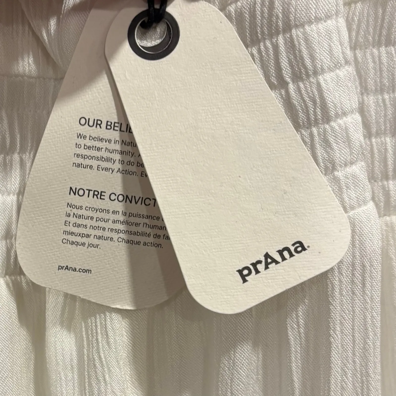 Prana Fernie White Tencel Modal Strappy Crisscross Wide Leg Jumpsuit, Medium - Image 12