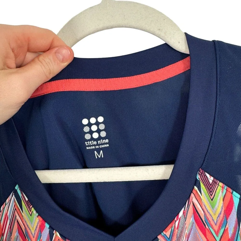 Title Nine Diamalete Multicolor Geometric Athletic Dress Pickleball Golf Women M - Image 3