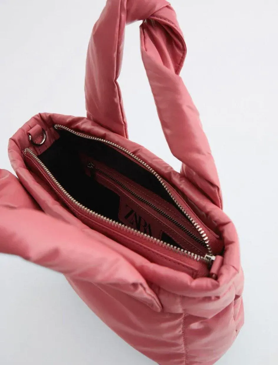 NWT  Pink Mini Quilted Tote Crossbody - Image 4