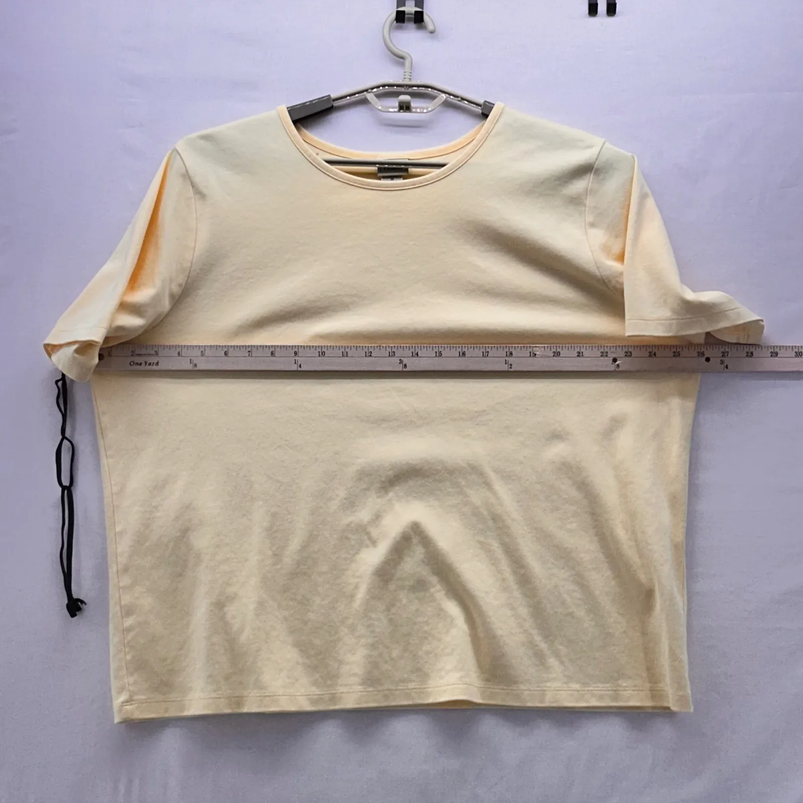 LL Bean Womens Shirt Size 3X Oversized Relaxed Fit Everyday Basic Travel Comfy Yellow - Image 9