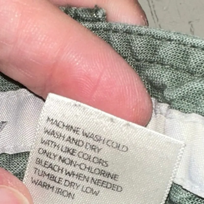 Old Navy Green Utility Cargo Crop Pants Drawstring Waist - Image 5