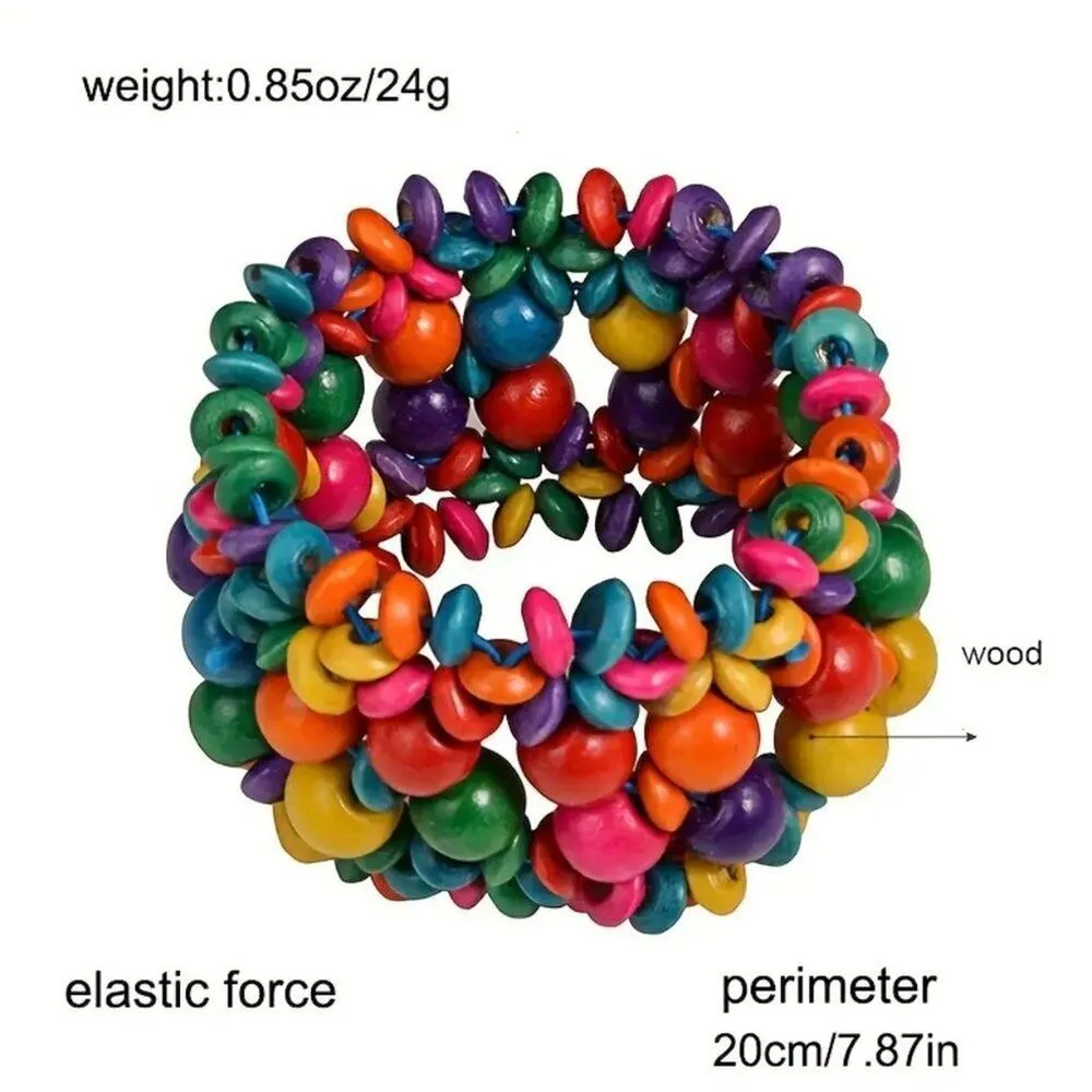 Boho Retro Wooden Coconut Shell Beads Anklet - Image 4