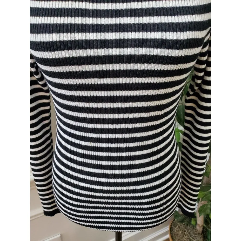 Premise Studio Women's Rayon Round Neck Long Sleeve Pullover Knit Sweater Size S - Image 4