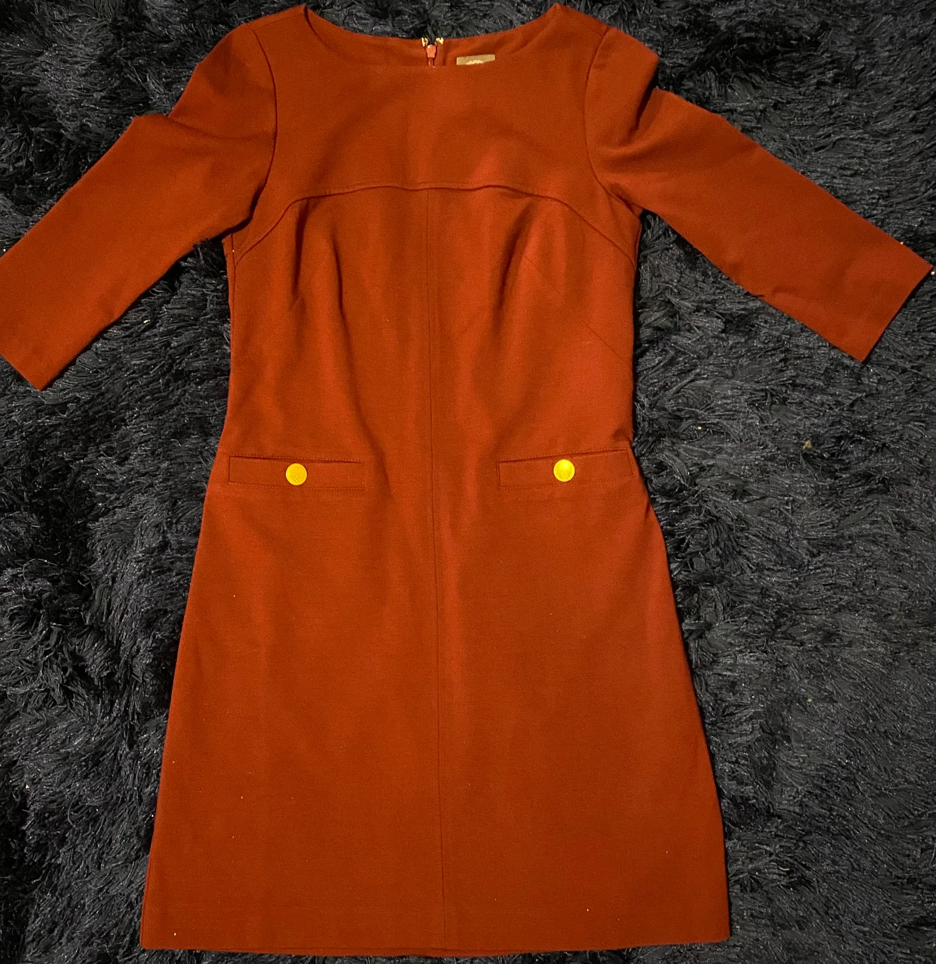 Wine Shift Dress 2 - Image 3