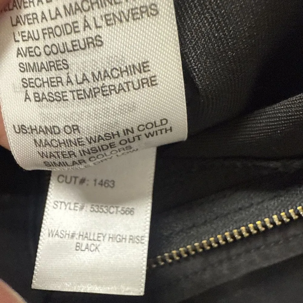 Articles of Society Womens Sz 27 Black Coated Crop Jeans Mid Rise Stretch - Image 8