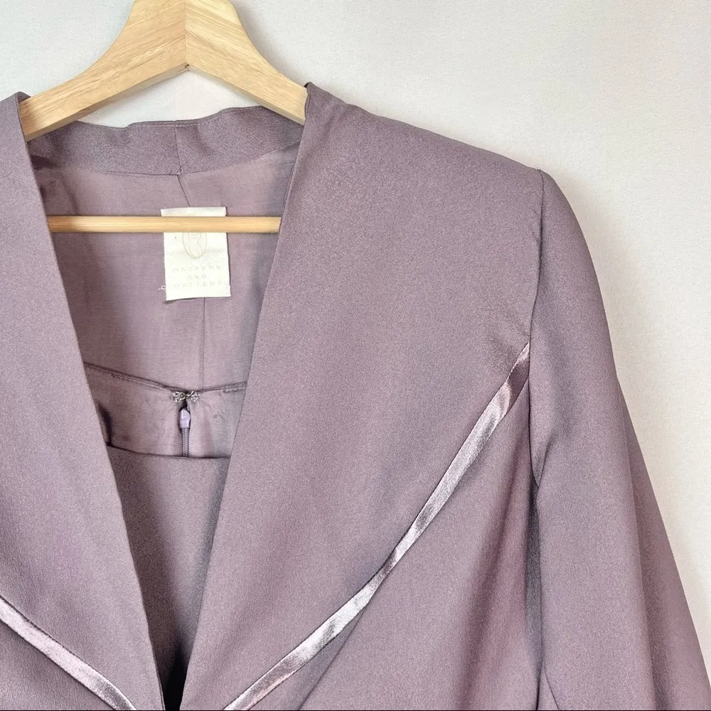 Watters and Watters Purple Mother of the Bride Purple Maxi Dress Suit 14 - Image 7