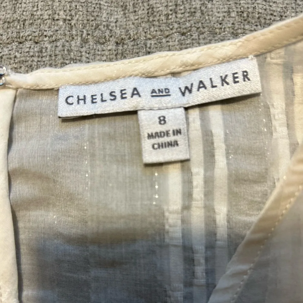 Chelsea and Walker Bush Ruffle silk blend top White Size 8 - Image 6