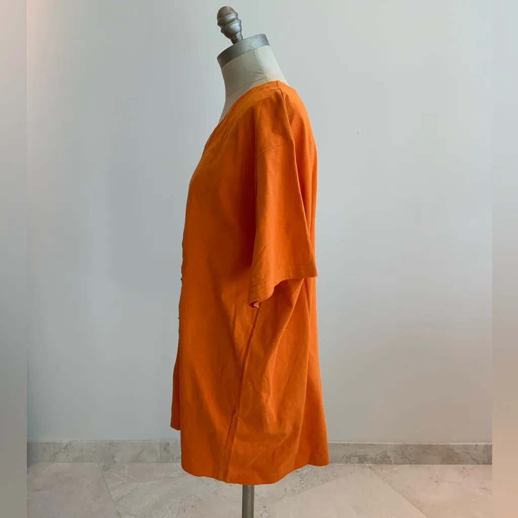 Fun Orange Sun Embossed V - Image 2