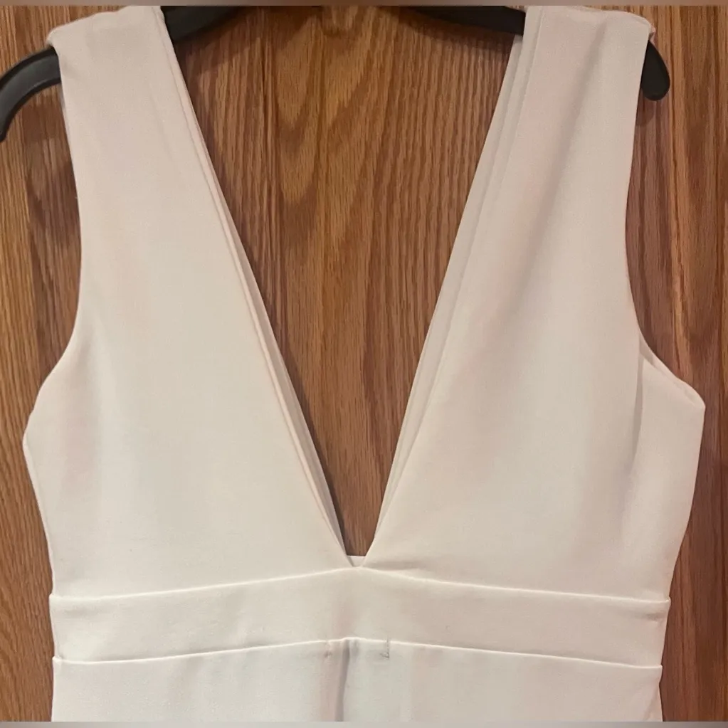 Nasty Gal Deep‎ on Dancing White Formal Holiday Midi Dress High Slit Size 8 NEW - Image 12