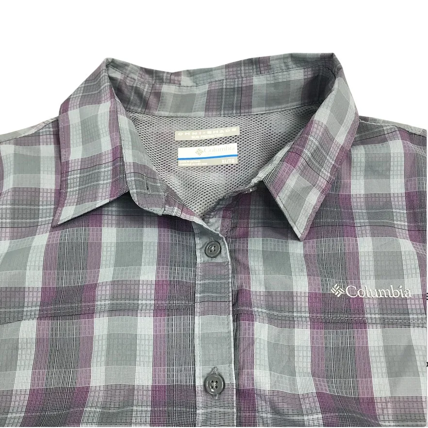 COLUMBIA Omni-Shade Plaid Shirt Women XL Everyday Outdoor Travel Western Country - Image 5
