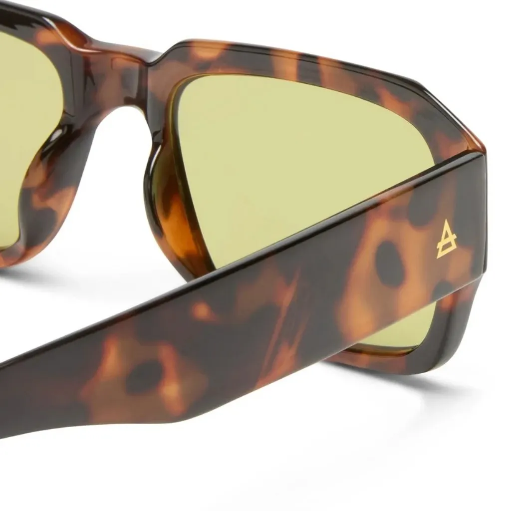 AIRE Pluto Sunglasses in Syrup Tort & Sage Tint Brown New Unisex Sunnies - Image 5