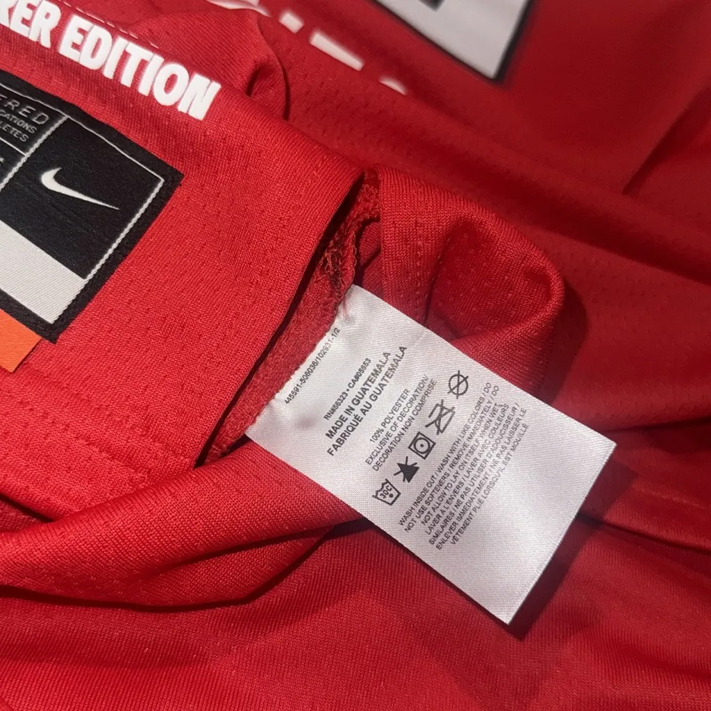 Nike  atlanta dream explorer edition dri-fit wnba victory jersey university red - Image 9