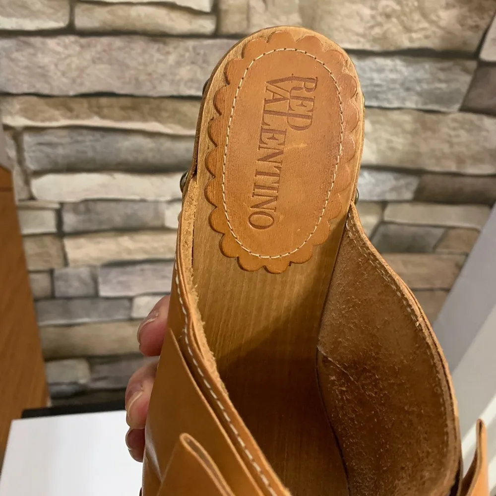 1DAYSALE 🔥Authentic RED VALENTINO ITALIAN LEATHER STUDS CLOG - Image 7