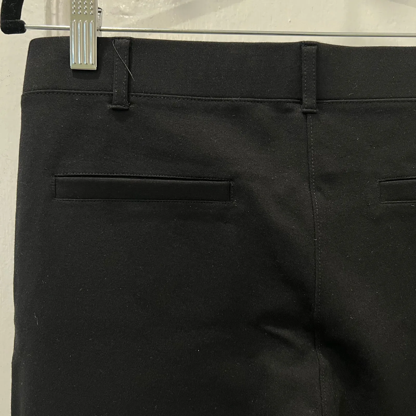 Betabrand Womens Black Straight Leg Pants Stretch Size Medium Ankle Length - Image 8