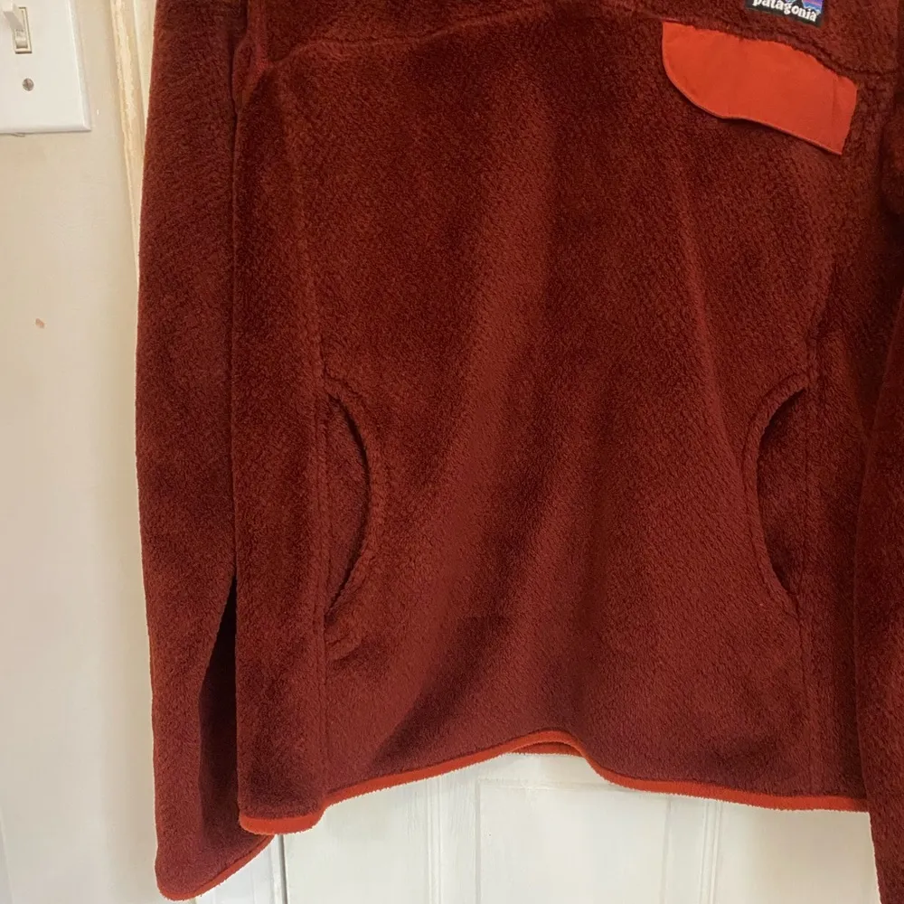 Patagonia Re-Tool Snap T Pullover Fleece in Dark Ruby - Image 7