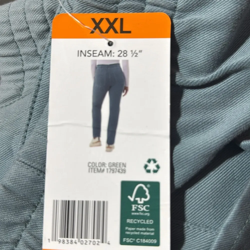 32 Degrees heat Women's Knit Stretch Elastic Waist Twill Pants nwt - Image 2
