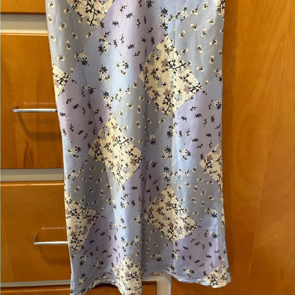 Princess Polly Floral Patchwork Midi Skirt Size 2 - Image 2