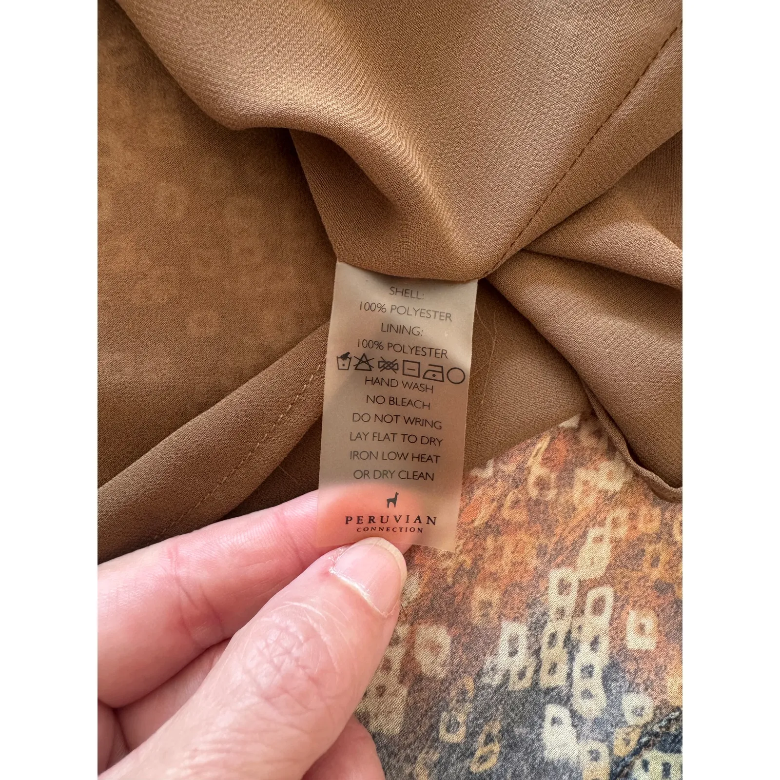 Peruvian Connection Skirt Batik Abstract Print Size 6 - Image 7