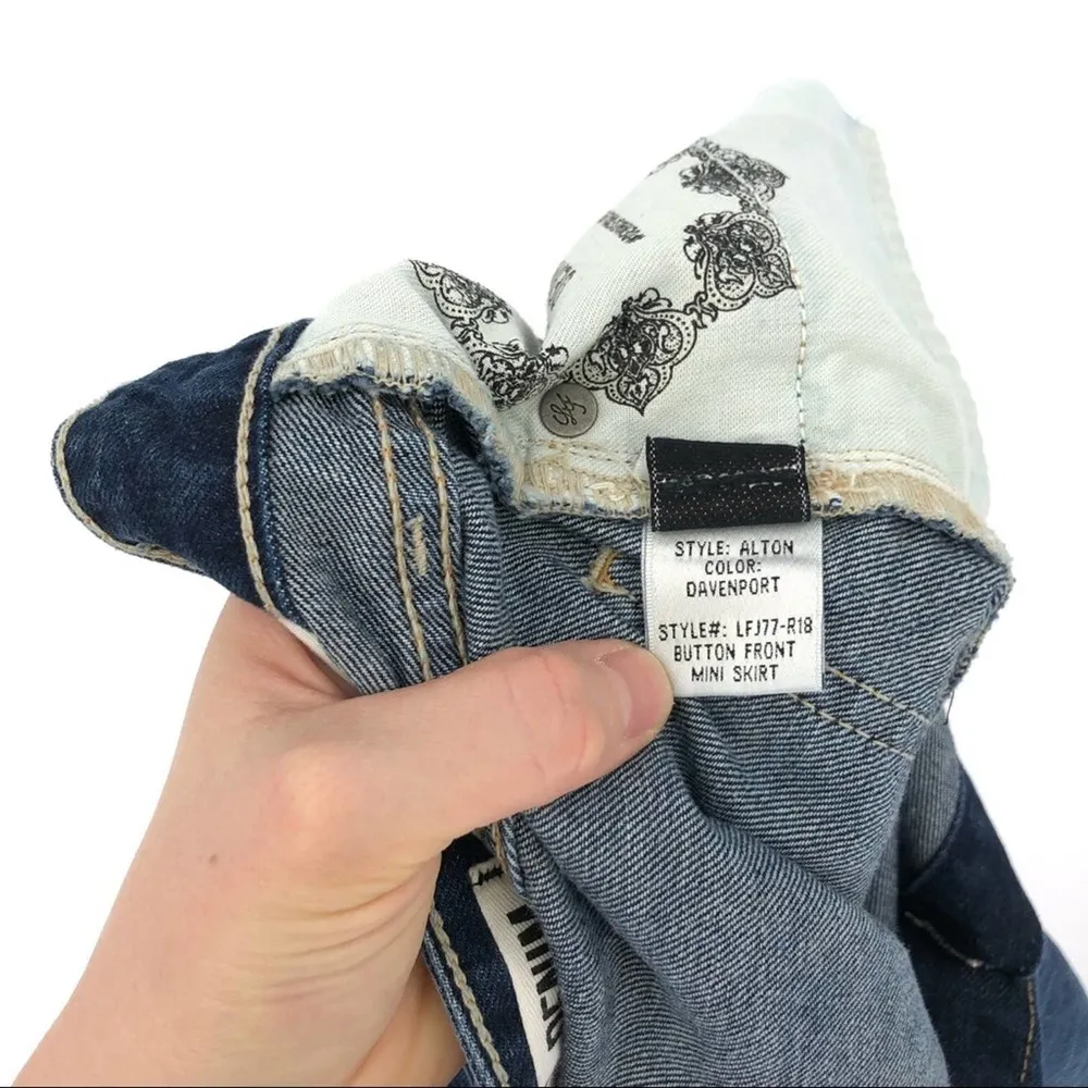 Alton Denim Jean Mini Skirt Davenport 24 - Image 5