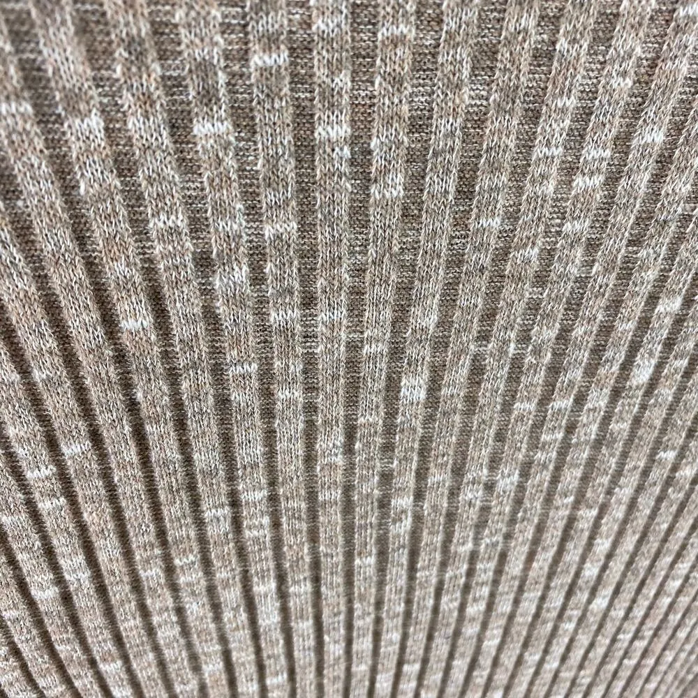 Daytrip NWT Tan Scoop Neck Long Sleeve Ribbed Knit Lightweight Dress Size S - Image 3