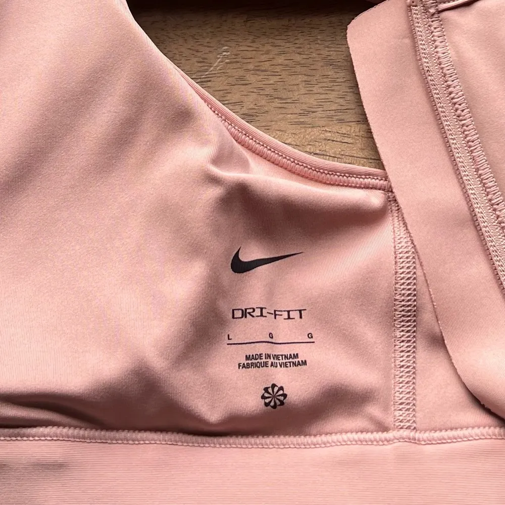 Nike Dri-FIT Light Pink Sports Bra - Image 3