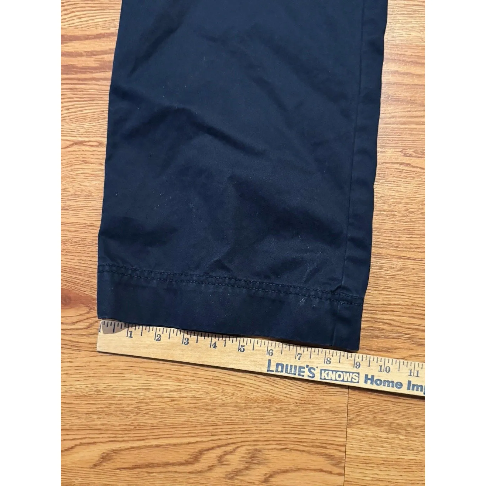 Eddie Bauer Pants Women's 12 Blue Mercer Fit Straight Leg Ankle Chino Stretch - Image 8