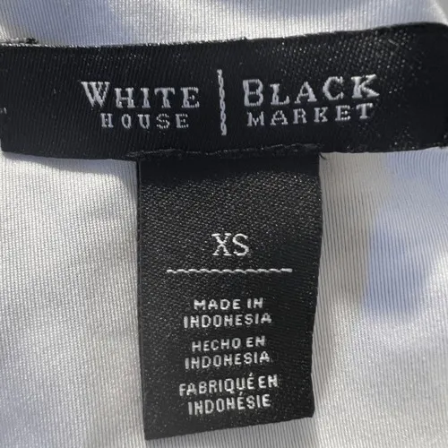 WHITE HOUSE BLACK MARKET Black and White Floral Chain Link Tank Top NWOT Size XS - Image 8