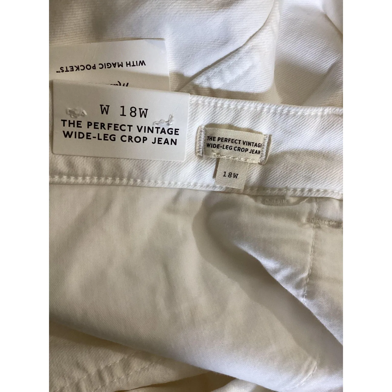 Madewell Flawed Pants 18W Perfect Vintage Wide-Leg Crop Jean High Rise Denim - Image 6