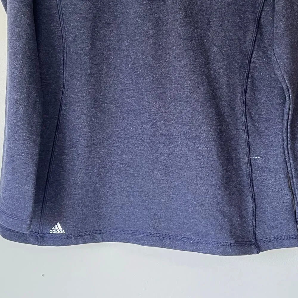 NWT! Women's Adidas 1/4 Zip Collegiate Navy Pullover Size Large - Image 11