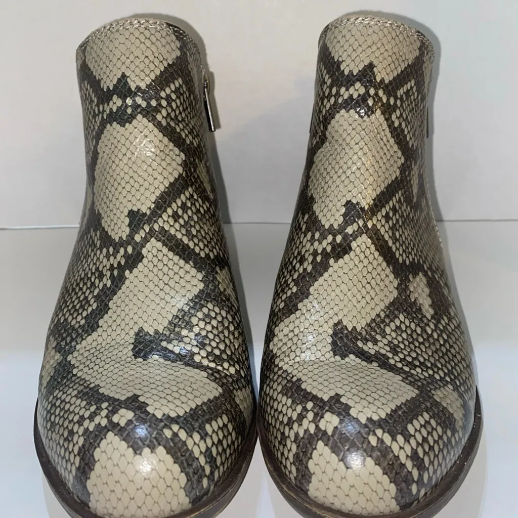Lucky brand leather snake skin ankle boots size 11 - Image 2