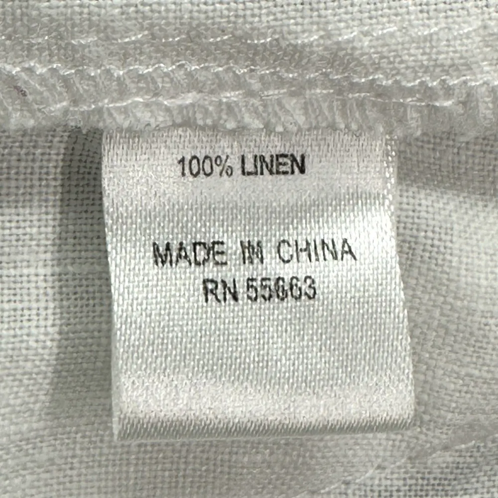 For Cynthia Woman | 1X | 100% Linen Tab Sleeve Collared V-Neck Popover Tunic - Image 7