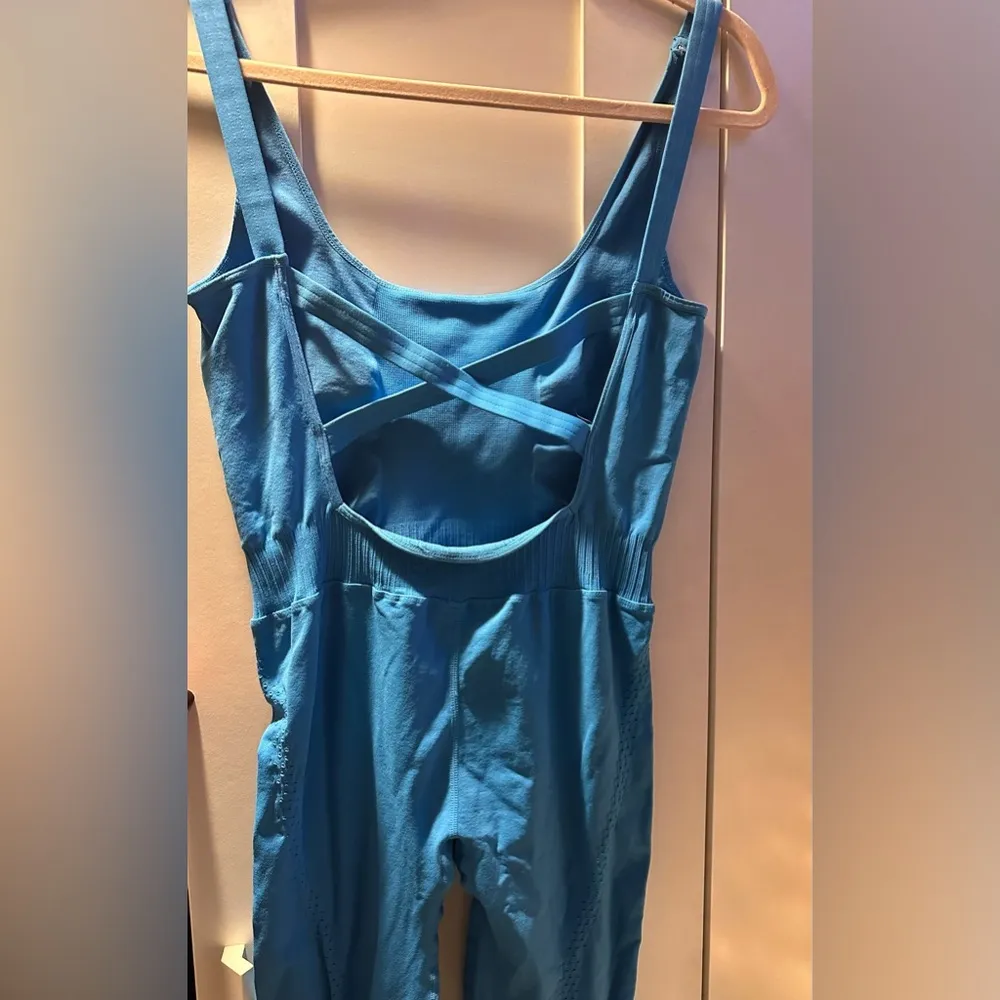 NWOT Free People Movement Good Karma Onesie In Blue River M/L Size undefined - Image 5