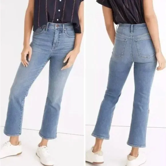 NEW Madewell‎ Cali Demi-Boot Jeans in Dorrance Wash: TENCEL™ Denim Edition, 32 - Image 2