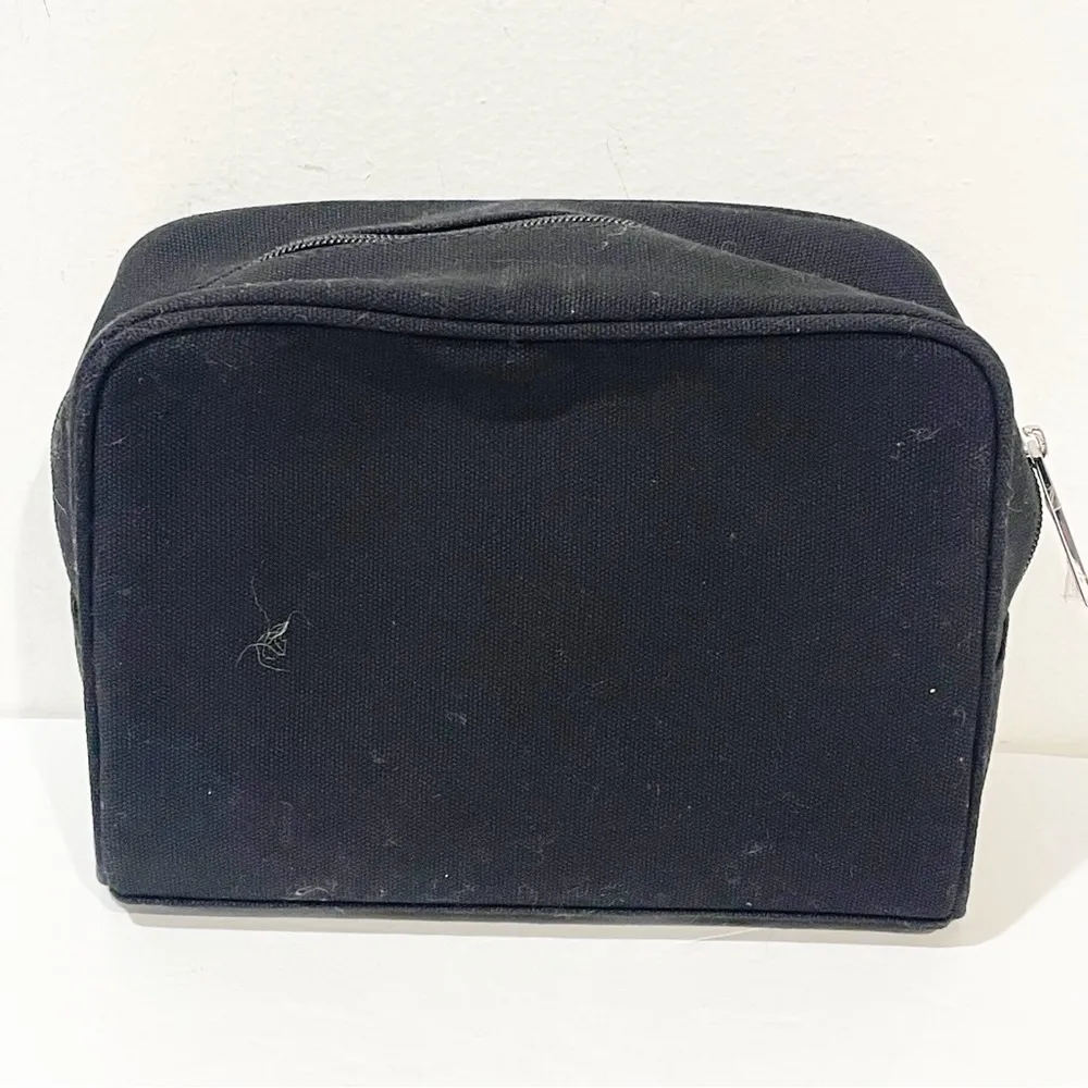 Dolce & Gabbana Beauty Black Canvas Full Zip Beauty Pouch - Image 4