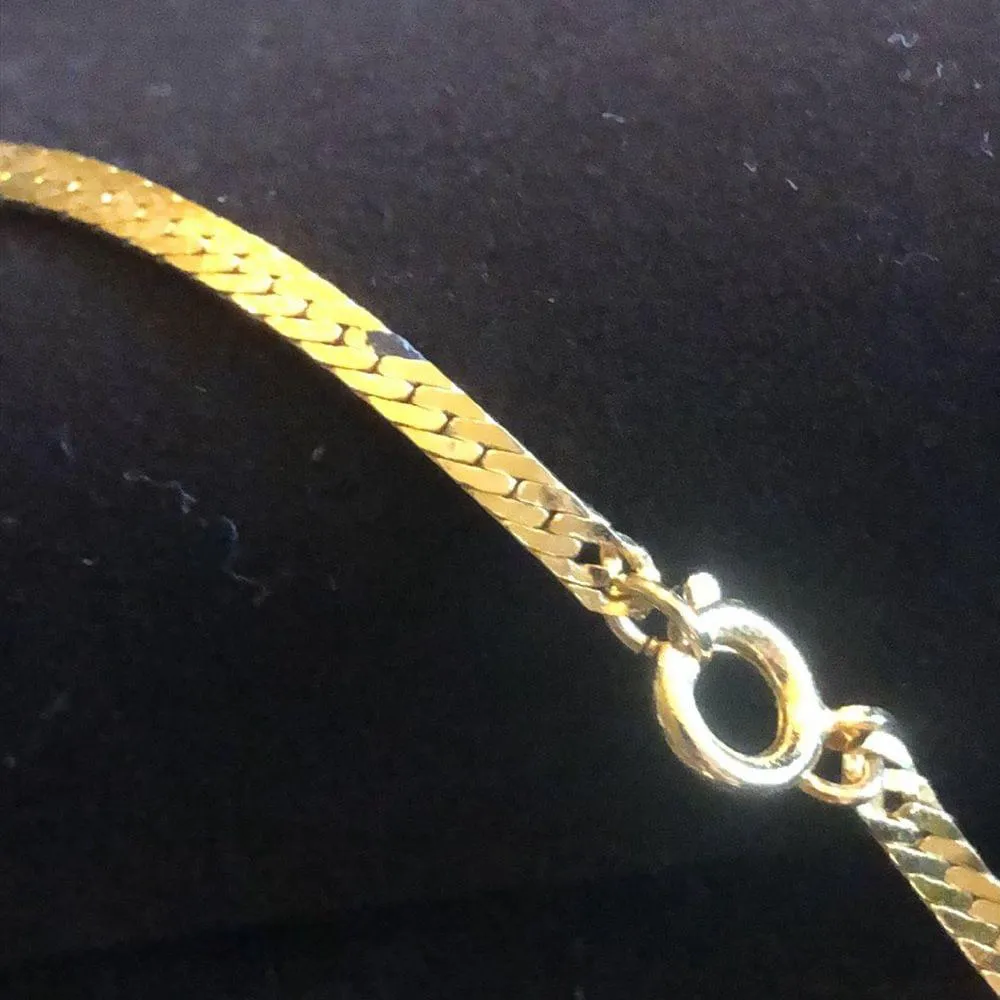 The Fabrini Collection 2 Vintage Gold Tone Chain Necklaces With Box & Bag - Image 6