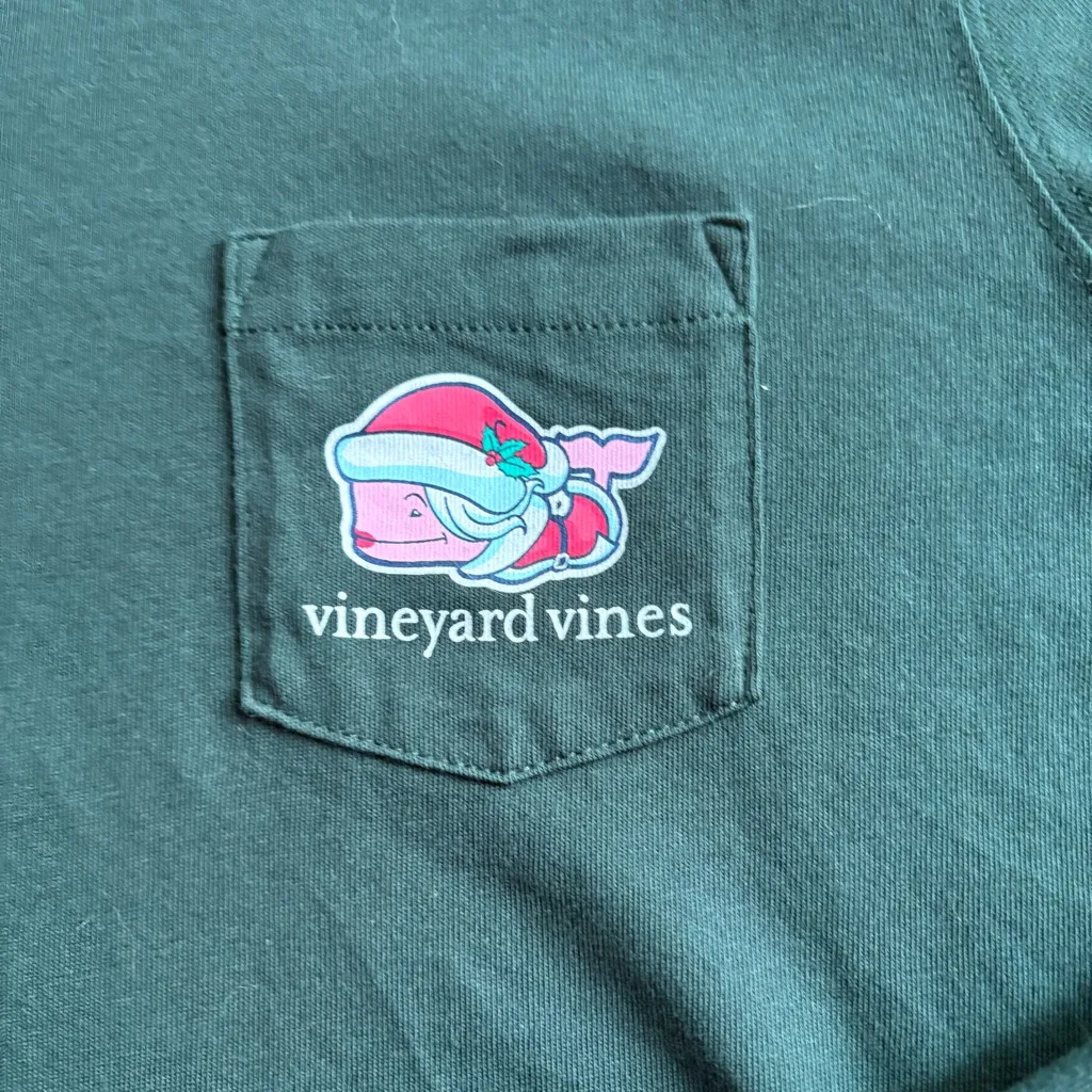 Vineyard Vines Forest Green Long Sleeve Shirt - Image 3
