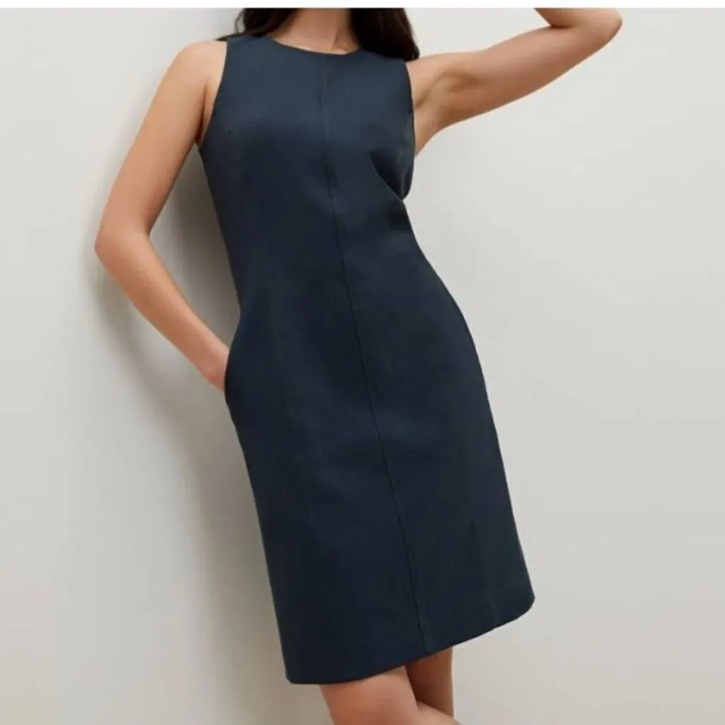 M.M.LaFleur Constance Everyday Twill Dress Navy Night Size 10 Career Sheath - Image 10