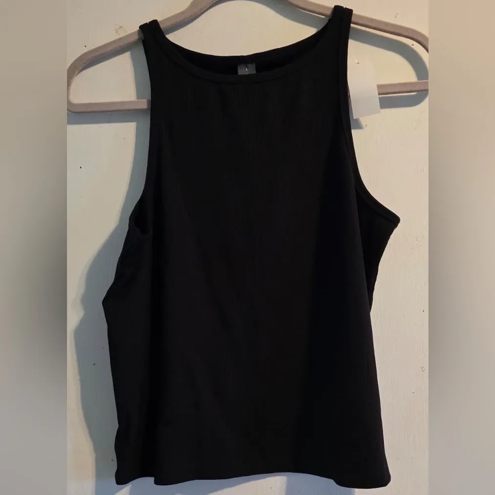 Lou & Grey Black Ribbed Tank Top - Image 5