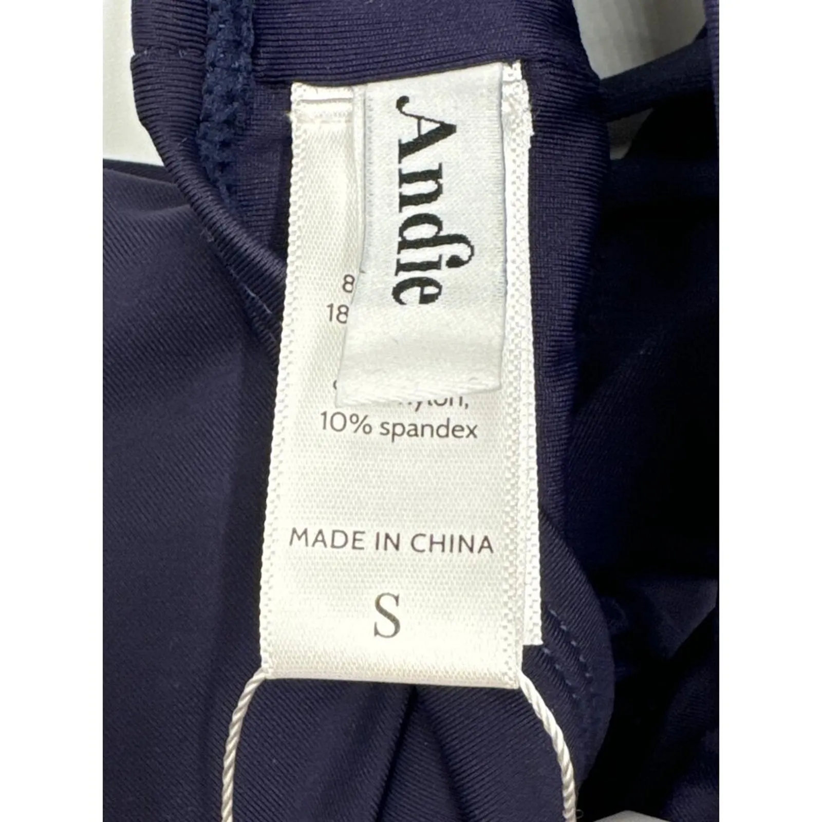 Andie Swim New The Belize Bikini Top NWT Navy Blue Size Small - Image 6